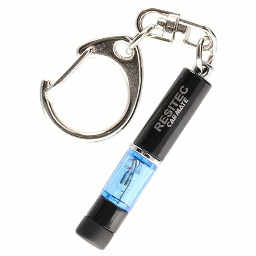 [カーメイト] 静電気 除去 防止 キーホルダー 【除電確認ランプ付き】 ビリッとこない レジテック ミニ ブルー NZ972