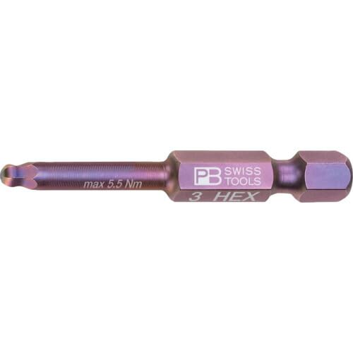 水温计 - PB SWISS TOOLS ピービースイスツールズ 1/4HEX E6シリーズボールポイント付ビット3mm六角穴用 E6.212/3
