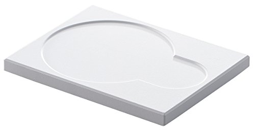 ライクイット (like-it) 歯ブラシ 収納 さらりと乾く 珪藻土 トレイ 約幅11.5x奥8.8x高1.1cm ホワイト