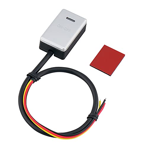 Rakuten - エーモン(amon) 貼り付けクリックスイッチ マウス感覚の押し心地 ON-OFF DC12V・1A LED照光タイプ 発光色:ホワイト 322