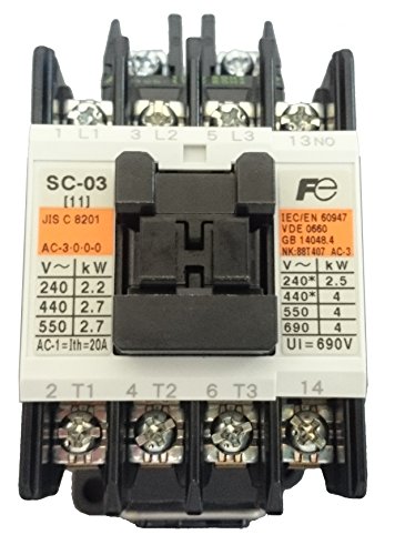 補助接点 : 1a 電圧 : AC100V-/-/SC-03 コイルAC100V 1A・Style:補助接点 : 1a 電圧 : AC100VPatternName:SC-03・パッケージ個数:1・入数:1個・品番:SC-03・コイル定格電圧(V):AC100・補助接点:1a・定格容量(kW)三相かご形モータ(AC-3):(200-240V)2.2 (380-440V)2.7入数:1個 品番:SC-03 コイル定格電圧(V):AC100 補助接点:1a 定格容量(kW)三相かご形モータ(AC-3):(200-240V)2.2 (380-440V)2.7 定格使用電流(A)三相かご形モータ(AC-3):(200-240V)11 (380-440V)7 適合サーマルリレー:TR-0N 適合レール幅(mm):35 標準形電磁接触器(ケースカバーなし) 非可逆