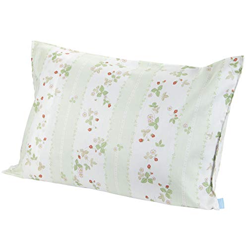nishikawa 【 西川 】 枕カバー 70X50cm ウェッジウッド ワイルドストロベリー 綿100% 日本製 グリーン PJ273556
