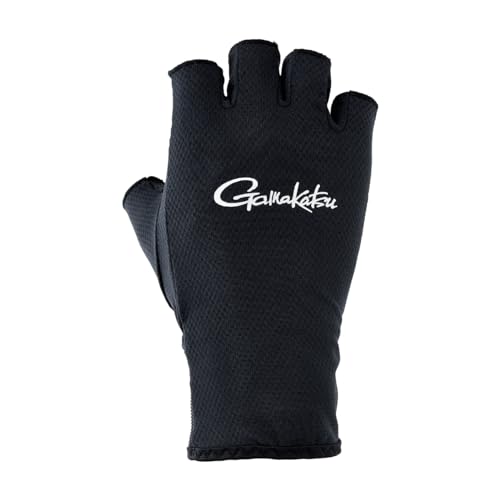 Wear - がまかつ(Gamakatsu) 鮎用グローブ(5本切・手甲) GM7299ブラック M