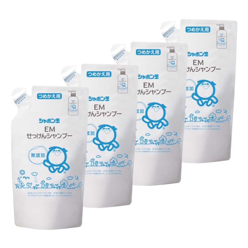 シャボン玉石けん シャボン玉 EMせっけんシャンプー 420ml 詰替×4セット