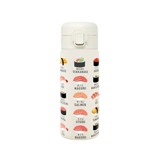 寿司オフホワイト/350 ml/841-007・Style:寿司・パッケージ個数:1・【和宝堂-WAHODO-】は、日本の伝統と現代のデザインを融合したブランドです。伝統的なデザインと現代の機能性を兼ね備え、おもてなしの心を大切にし、日本文化の魅力を世界に届けます。・日本の伝統とモダンを融合したデザインで、日常の生活雑貨を通して小さな幸福を提供します。・デザイン部分はぷっくりツヤツヤした“3D印刷”で、立体的な仕上がりです。・ワンプッシュでフタがオープンでき、片手で楽々操作できます。もちろん安心安全のロック付き。和宝堂のイメージに調和したオリジナルパッケージ入りでプレゼントにもピッタリです。・素材・材質?本体／ステンレス鋼　蓋／ポリプロピレン　ロックカバー・開閉ボタン／ABS樹脂　パッキン／シリコ−ンゴム【和宝堂-WAHODO-】は、日本の伝統と現代のデザインを融合したブランドです。 伝統的なデザインと現代の機能性を兼ね備え、おもてなしの心を大切にし、日本文化の魅力を世界に届けます。 デザイン部分はぷっくりツヤツヤした“3D印刷”で、立体的な仕上がりです。 ワンプッシュでフタがオープンでき、片手で楽々操作できます。 もちろん安心安全のロック付き。 真空二重構造なので、温かさも冷たさも長持ちして最後まで美味しい温度をキープします。 和宝堂のイメージに調和したオリジナルパッケージ入りでプレゼントにもピッタリです。