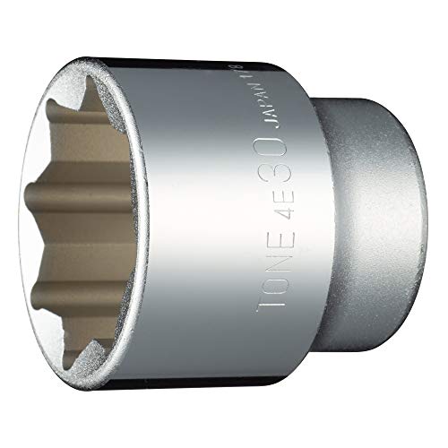 トネ(TONE) ソケット(8角) 4E-30 差込角12.7mm(1/2) 二面幅30mm