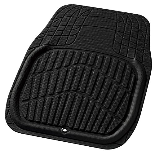 Rakuten - ボンフォーム(BONFORM) カーマット カットシェイプ 普通車 フロント 1枚 防水 丸洗いOK ズレ防止加工 フリーカット 48x65cm