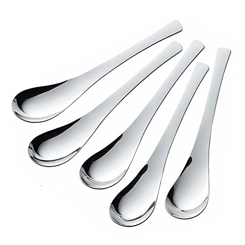 下村企販 レンゲ スプーン 5本組 【日本製】 食洗機対応 全長18cm 食べやすい 美しい形状 カレー 鍋 炒飯 中華丼 スープ シリアル シ