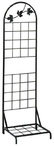 3)スタンド(小)-/小/NPM-HS3・Style:3)スタンド(小)・アンティークリーフ柄の自立式スタンド。場所を選ばず、ハンギングが手軽に楽しめる自立式です。ネット部分にハンギングバスケットを掛けたり、ベース部分にプランターを置いたりして、バーティカルな演出ができます。玄関周りや外壁などの空いたスペースを有効に使えます。・台座部分には鉢植えを飾ることが出来ます。商品の背面に植物を絡ませたり、ハンギングを飾ったりと植物を立体的に飾ることができます。組立てが簡単なスチール製です。・サイズ : 約幅35cm×奥行32cm×高さ120cm・重量 : 約2.7kg・耐荷重:格子上下/約5kgまで・底板/約10kgまで(この値は実測値です。保証値ではありません。)自立式のハンギングスタンド。 玄関先などの限られたスペースでもお花を美しく飾れるスリムなスタンド。 台座部分には鉢植えを飾ることが出来ます。 商品の背面に植物を絡ませたり、ハンギングを飾ったりと植物を立体的に飾ることができます。