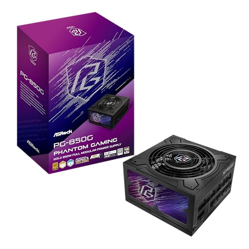 ASRock Phantom Gaming 次世代GPU対応 PC電源ユニット 850W PCIe5.1対応 80PLUS GOLD ATX 3