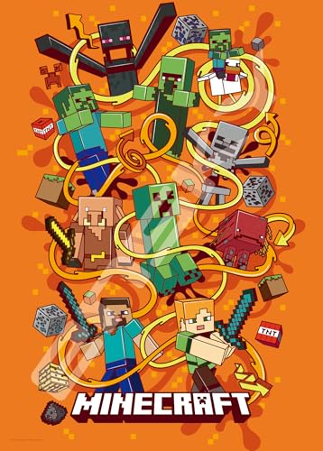 Jigsaw Puzzle - エンスカイ(ENSKY) MINECRAFT マインクラフト Survival Mode 38×53cm ジグソーパズル 500ピース JIGS