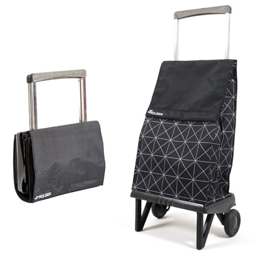 ロルサー(Rolser) 折りたたみショッピングカート PLEGAMATIC(プレガマティック) 40L スター ブラック | 買い物カート ワ
