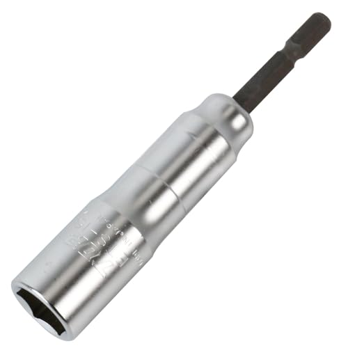 シルバー/-/ETS-15・パッケージ個数:1・対辺寸法:15mm・全長:110mm・重量:115g・保証トルク:75N・m・生産国:日本製40V対応(7.2~18Vいずれも対応) 耐久性は5倍以上(40V使用時 当社比) 18V使用時はさらに抜群の耐久性を発揮! シャンク部を見直し、高耐久特殊鋼とねじれ応力を緩和するロングシャンクを採用。 高耐久・長寿命を実現。 各種ボルト・ナットの着脱に。