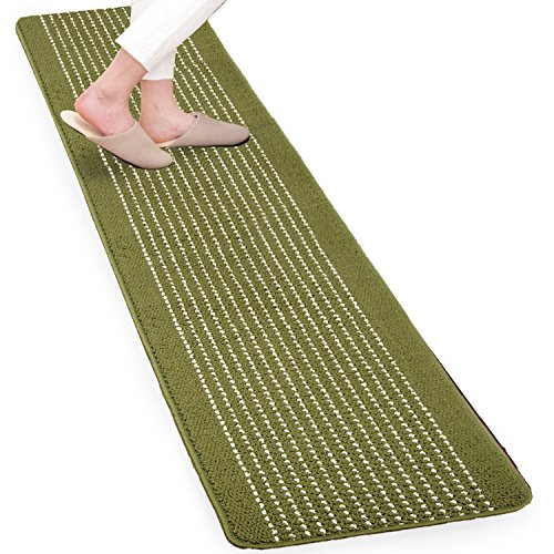 オカ(OKA) 優踏生 洗いやすい キッチンマット 45×240 グリーン