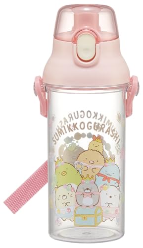 其它 - スケーター(Skater) 水筒 480ml すみっコぐらし もぐらのおうち サンリオ プラスチック製 クリアボトル 子供用 日本製 PSB5T