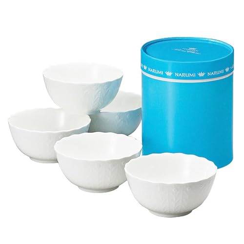 NARUMI(ナルミ) ボウル 皿 セット シルキーホワイト 10cm ホワイト かわいい レリーフ 結婚祝い 5点セット 電子レンジ温め 食洗