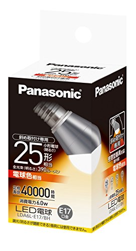 Rakuten - パナソニック EVERLEDS LED電球(密閉型器具対応・E17口金・小形電球斜め取付専用形・電球25W相当・390ルーメン・電球色相当)LD