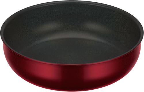 Ih Incompatible - サーモス デュラブルシリーズ 取っ手のとれる炒め鍋KVD IH・ガス対応 ディープレッド KVD-028D DR