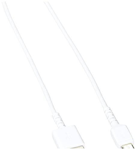バッファロー BUFFALO USBmicroBケーブル スリム 0.5m ホワイト BSMPCMB105WH