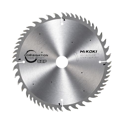 インダストリアル-/165mm/0033-2051・Size:165mm・パッケージ個数:1・一般木材用・外径:165mm・鋸身厚:1.0mm・アサリ幅:1.6mm・取付穴径:20mm【特長】 ●2パターンピッチでスピード切断と美しい切肌を両立しました。 【用途】 ●一般木材の切断に。 【使用】 ●切断能力(mm)木材合板:66 ●外径(mm):165 ●刃厚(mm):1.6 ●穴径(mm):20 ●刃数:52 ●最高使用回転数(rpm):9200 ●質量(g):220 【材質／仕上】 ●台金：炭素工具鋼 ●チップ：超硬 【セット内容／付属品】 【注意】