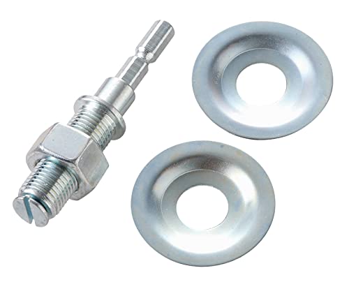 六角軸シルバー/6.35mm/6.35MM・Style:六角軸・パッケージ個数:1・用途:ラバーパット・砥石類・バフ類・ワイヤーブラシ等の取り付け・特徴:先端にラバーパットの取り付けも可能・サイズ:(六角軸径)6.35mm・(穴径)12.7mm・対応機種:電気ドリル・インパクトドライバー・セット内容:アーバー・ナット・ワッシャー(大)・ワッシャー(小)・ネジ先端にラバーパットの取り付けも可能 【用途】 ラバーパット・砥石類・バフ類・ワイヤーブラシ等の取り付け 【特徴】 ・ドリルドライバーで研磨、研削作業をする際に、砥石類、ペーパー類を挟むことができる 【注意事項】 ※回転数は3000rpm以下でご使用下さい。 ※インパクトドライバーで使用される場合は、インパクト機能が働かない程度の負荷でご使用下さい。 ※機械のチャック機能、サイズの合わないものは使用しないで下さい。