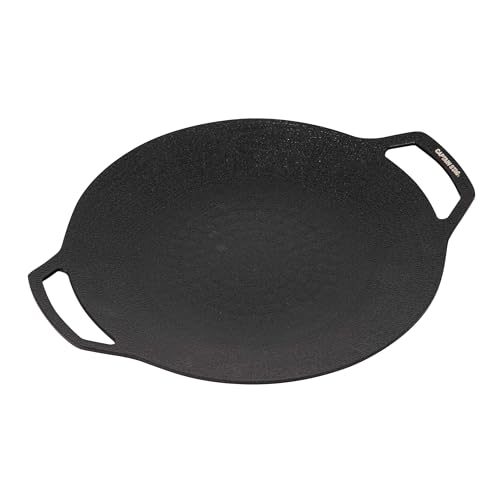 本体(25cm)ブラック/製品サイズ:(約)幅300×奥行250×高さ30mm/UG-1597・Style:本体(25cm)・パッケージ個数:1・製品サイズ:(約)幅300×奥行250×高さ30mm・製品重量:(約)400g・特徴:ふっ素加工、仕様:オール熱源対応「ガス火・焚き火」「IH」「シーズヒータ」「ハロゲンヒータ」「エンクロヒータ」「ラジエントヒータ」GAS・100V・200Vの加熱器具に使用できます。※ジュニアタイプガスカセットコンロやレジャー用直結型ガスコンロでは使用できません。・材質:本体/アルミニウム合金(表面加工=ふっ素樹脂塗膜加工)、はり底=ステンレス鋼、原産国:中国・注意:・絶対に空だきしないでください。・火力は必ず中火以下にしてご使用ください。・鍋料理やスープなどの水分量が多い調理の際は、プレートを持ち上げたり移動しないでください。ガスカセットコンロ・焚き火台で使える焦げつきにくいグリルプレート。 薄くて軽く、熱伝導が良いアルミ製。 軽くて丈夫で長持ち、錆びにくい。 蓄熱性の高い鋳物製で、熱がムラなく均一に。 特徴:ふっ素加工(少量の油で調理できてお手入れ簡単。) 仕様:オール熱源対応「ガス火・焚き火」「IH」「シーズヒータ」「ハロゲンヒータ」「エンクロヒータ」「ラジエントヒータ」GAS・100V・200Vの加熱器具に使用できます。※ジュニアタイプガスカセットコンロやレジャー用直結型ガスコンロでは使用できません。 製品サイズ:(約)幅300×奥行250×高さ30mm 製品重量:(約)400g 特徴:ふっ素加工 仕様:オール熱源対応「ガス火・焚き火」「IH」「シーズヒータ」「ハロゲンヒータ」「エンクロヒータ」「ラジエントヒータ」GAS・100V・200Vの加熱器具に使用できます。※ジュニアタイプガスカセットコンロやレジャー用直結型ガスコンロでは使用できません。 材質:本体/アルミニウム合金(表面加工=ふっ素樹脂塗膜加工)、はり底=ステンレス鋼 原産国:中国 注意:・絶対に空だきしないでください。・火力は必ず中火以下にしてご使用ください。・鍋料理やスープなどの水分量が多い調理の際は、プレートを持ち上げたり移動しないでください。 レンタル等による貸出、オークション等による販売や中古販売、及び譲渡によって発生した故障・破損・損害・事故などにつきましては一切責任を負いかねますので予めご了承ください。