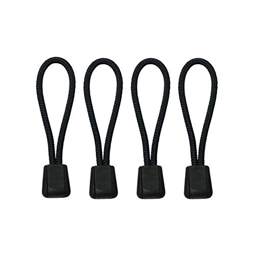 三友産業 ジッパータブ ブラック 4ヶ入 UUU-0096 太さ3mm