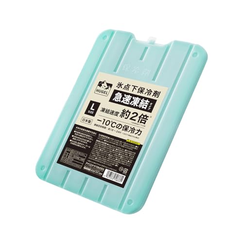 急速凍結‐/L/-・Size:LStyle:急速凍結・HUGEL(ヒューゲル):氷点下保冷剤[急速凍結/Lサイズ]。-10℃の保冷力/約6時間保持。・背もたれは最大7段階、座面は4段階、フットレストは角度3段階の調整可能で、組み合わせは驚きの84通り。・【業務用冷凍庫対応! 】-50℃に耐え、業務用冷凍庫に使える。・【驚異の保冷力を実現】真空断熱クーラーボックスと併用する事で、更に保冷力UP!・ブランド:アイリスオーヤマ(IRIS OHYAMA)HUGEL（ヒューゲル）：氷点下保冷剤［急速凍結／Lサイズ］。 −10℃の保冷力／約6時間保持。 【急速凍結タイプ】 超低温タイプと比較して凍結速度が約2倍！短い冷凍時間で使用可能！ 【業務用冷凍庫対応！】 −50℃に耐え、業務用冷凍庫に使える。 【驚異の保冷力を実現】 真空断熱クーラーボックスと併用する事で、更に保冷力UP！ ●型番 HHK-L ●凍結目安時間（−20℃で凍結させた場合） 約18〜24時間 ●容器 ポリエチレン ●内容物 水、吸水性樹脂、防腐剤 ●内容量 約830g ●耐冷温度 −50℃ ●商品サイズ（cm） 幅約19.5×奥行約2.2×高さ約28.8（Lサイズ） ●商品重量 約987g 【ご使用方法】 ・冷凍庫には水平に置いて凍らせてください。 ・冷やした食品をクーラーボックス等に入れ、食品の上に本品を載せてください。 ・凍結と保冷を繰り返してご使用いただけます。 【生産国】 日本