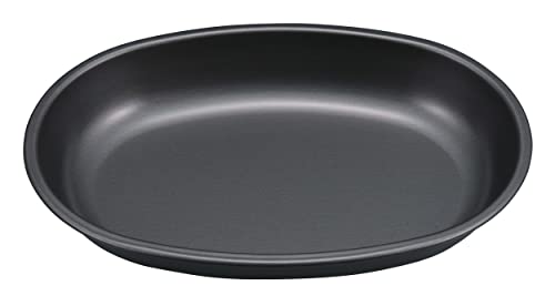 Captain's Tag - キャプテンスタッグ(CAPTAIN STAG) テーブルウェア プレート 皿 食器 小判型 カレー皿 ふっ素樹脂加工 241×172×高さ35m