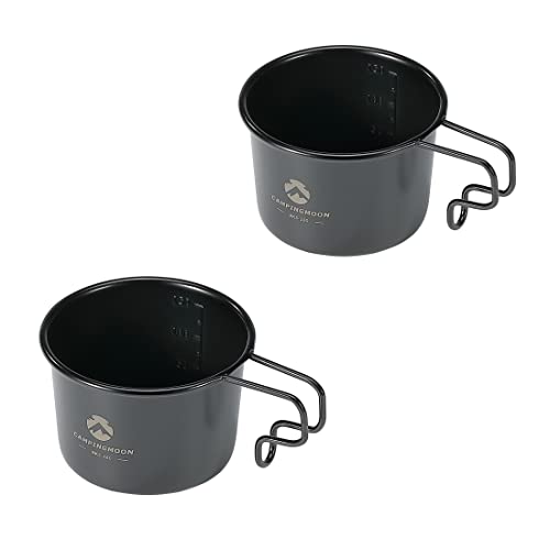 Other - キャンピングムーン(CAMPING MOON) キャンプ コーヒー ソロマグ S マグカップ ブラック 黒 2点セット 160ml SOLO M