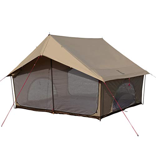 Tents, Tarps - DOD(ディーオーディー) エイテント クラシックな外観の家型テント ポリコットン生地 T5-668-TN 5 人用 キャンプ&ハイキング