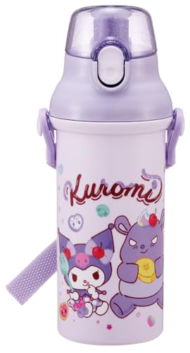 Rakuten - スケーター(skater) 子供用 直飲み 水筒 プラスチック 480ml ワンプッシュ開閉 食洗機対応 日本製 サンリオ クロミ Fancy