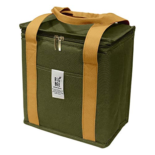 Rakuten - BigBee クーラー ランチバッグ BOX型 オリーブグリーン