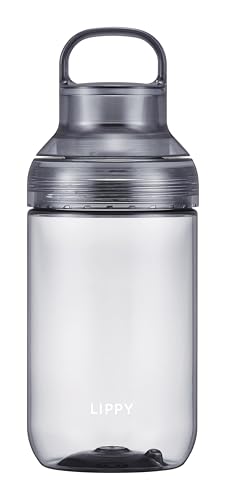 오에스케(OSK) 워터 병 700ml 클리어 그레이 일본제 씻기 쉬운 손잡이 패킹 첨부 경량 상온 LIPPY BC-7