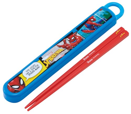 スパイダーマン25/-/ABS2AMAG・Color:スパイダーマン25PatternName:箸セット・パッケージ個数:1・サイズ：横19.5×縦2.7×高1.5、箸：16.5cm・材質：フタ・ハシ：AS樹脂、本体：ポリプロピレン、使用抗菌剤の種類：無機抗菌剤・原産国：日本SIAA抗菌加工。 Ag+銀イオンで抗菌仕様。 細菌の増殖を抑制します。 食器洗い乾燥機対応でケースは指で引き出すスライド式で丈夫なお箸・箸箱です。 お箸には名前がかけるスペース付き。 ※すべての細菌の増殖を抑制するものではありません。