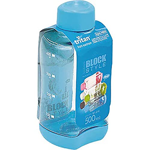 500mlブルー/500 ml/H-6033・Style:500mlColor:ブルー・パッケージ個数:1・サイズ(約):幅80×奥行65×高さ175mm・本体重量(約):110g・材質:本体/飽和ポリエステル樹脂(耐熱温度80度、耐冷温度-20度)、キャップ/ABS樹脂(耐熱温度80度、耐冷温度-20度)、パッキン/シリコーンゴム(耐熱温度140度、耐冷温度-20度)※冷凍不可・実容量:500mL・原産国:中国商品紹介 ●粉末のスポーツドリンク作りも簡単な目盛り付●積み重ねれば冷蔵庫でもムダなくすっきり収納●キャップは一度ひねるだけで簡単にロックできます。 より ●キャップは一度ひねるだけで簡単にロックできる ●持ちやすく、まるでブロックのようにスタッキングできるので冷蔵庫内でムダのない収納ができる ●丈夫で軽いプラスチック、トライタン製 ●粉末のスポーツドリンク作りが簡単な目盛付 ●熱湯不可 ●人体への悪影響が指摘されているビスフェノールAは含まれていない（BPAフリー）