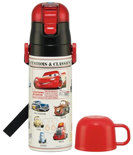 モダン2way470ml/470 ml/SKDC4・Color:2way470ml・パッケージ個数:1・サイズ：ダイレクトタイプ：径6.8×高23cm、コップタイプ：径6.8×高21.5cm・材質：ステンレス鋼、コップ・中栓・フタ：ポリプロピレン、キャップ：PET、パッキン：シリコーンゴム、底板：熱可塑性エラストマー、アクリル樹脂塗装・原産国：中国2WAYのボトルキャップで使い分けができるステンレスボトル。 ボトルを傾けてもキャップが倒れてこないキャップロック設計。 ダイレクトタイプは保冷専用です。 熱い飲み物はコップタイプでご使用ください。 本体は保温・保冷に優れた真空二重構造。 ショルダーベルトにネームプレートが付いているので、幼稚園や学校にピッタリです。 保冷効力：8度以下（6時間） 保温効力：73度以上（6時間） ※電子レンジ・自動食器洗浄機、食器乾燥機は使用しないでください。