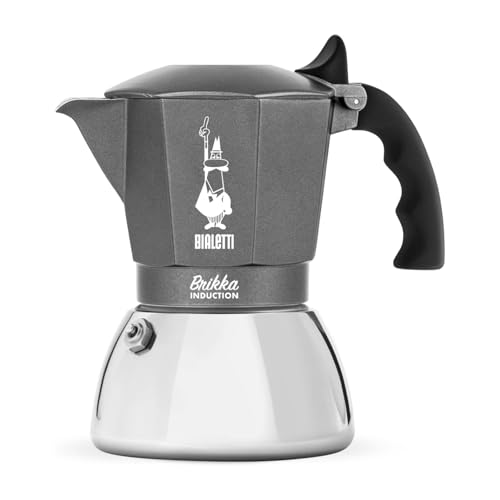 Coffee Kettles - BIALETTI(ビアレッティ) Bialettiブリッカインダクション 4カップ用 IH対応 & 直火式 (コーヒーメーカー エスプレッソメー