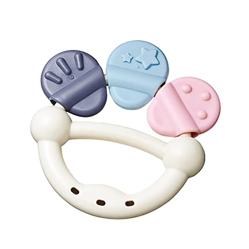 トイローヤル Grayish Basic toy なめなめ歯がため グレー ( 水洗い可能 / 歯固め ) 消毒できる おもちゃ ( 握りやすい