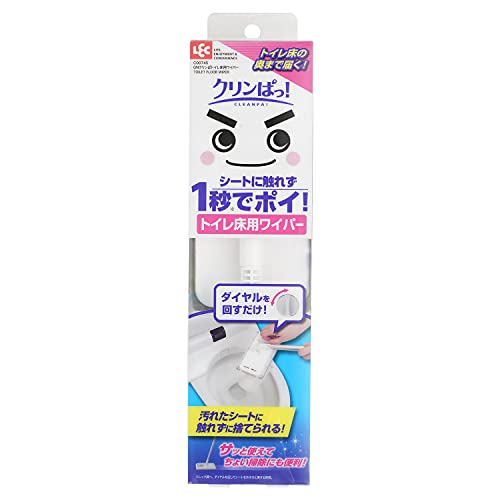 クリンぱ! トイレ床用ホワイト/全長60cm/C00745・Style:クリンぱ! トイレ床用・パッケージ個数:1・トイレ床用のおそうじワイパー。便器まわりはもちろん、奥にも届く床用ミニワイパーです。・シートの付け外しはワンタッチ！使用後のトイレシートに触れずに流すことができます。・各社のトイレシートが使えます（推奨サイズ：約12×18cm以上）・全長60cm。床に手をつくことなく立ったままお掃除できます。・アルミ柄のスッキリとしたデザイン。サッと使えるのでちょい掃除にも便利です。●ダイヤルを回すだけ！トイレシートの付け外しが秒でできるヘッド構造が特長のトイレ床用ミニワイパー ●しっかり拭ける立体クッション形状 ●アルミジョイント柄でスッキリ置けるデザイン ●各社トイレシートが使えます(推奨サイズ 約12cm×18cm以上)