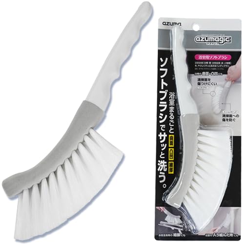 【SNSで話題】アズマ アズマジック 浴室用ソフトブラシ 洗剤の泡立て 浴室 浴室床 タイル 傷つけない ホームクリーニング プロ推奨 風呂掃除