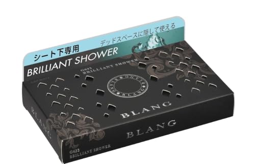 ブリリアントシャワーブリリアントシャワー/シート下用(165g)/G632・ScentName:ブリリアントシャワーSize:シート下用(165g)・パッケージ個数:1・座席の下に置くことで、芳香剤を隠せて車内をすっきりできる大容量のシート下用芳香剤・こぼれず、香り立ちが良い固形ゲルタイプ。アルミシートの開け具合で香りの強さを調整できます。・いやなにおいを消臭しながら、香りをクリーンに楽しめる消臭剤配合・内容量165g（約45日間持続※持続期間は使用環境によって異なります。）・【ブリリアントシャワーの香り】 フローラルムスク系 上質なムスクをベースとしたホワイトフローラと、爽やかに広がるグリーンアップルの清潔感が、柔らかな羽のように包み込む香りです。商品紹介 カーメイト（CARMATE） 車の芳香剤　カーメイト G632 ブラング ブースター ブリリアントシャワーの香り 空間を香りで満たすための BLANGのブースターフレグランス シート(座席）下に置くだけでほわっと香る ------------------------- ブリリアントシャワーの香り フローラルムスク系 上質なムスクをベースとしたホワイトフローラと、爽やかに広がるグリーンアップルの清潔感が、柔らかな羽のように包み込む香りです。 ●トップノート：フレッシュグリーン／グリーンアップル ●ミドルノート：ミュゲ／ローズ／ジャスミン ●ラストノート：ピーチ／ホワイトアンバー／ムスク／モス 甘さ ★★★★☆ さわやかさ ★★★★☆ セクシー ★★☆☆☆ ------------------------- ブースターフレグランスは、シート(座席）下に置くだけでほわっと香る ブラングは、クルマとの調和を重視した香りを探求し、上質で洗練されたフレグランスを創出しています。 ホワイトムスクに代表される香水調をはじめ、さまざまな香りが揃っています。香りは 『トップ』 『ミドル』 『ラスト』 の3つのノートで構成され、それぞれに役割があります。 ●トップノート：揮発性の高い香料が用いられ、その香水の第一印象を担う。 ●ミドルノート：テーマや個性を表現し、その香水の中心となる香り。 ●ラストノート：残り香となる、持続性の高い香料を使用。 それぞれの香料が、車内という限られた空間の中で、強すぎず、弱すぎず、絶妙なバランスで香らせる処方技術を実現しています。 ●用途 : 自動車用消臭芳香剤 ●形式 : ゲル状 ●内容量 : 165g ●成分 : 香料、消臭剤、ゲル化剤 使用上の注意 ●飲用不可●表皮が柔らかいダッシュボード(ポリウレタン製等)は経年劣化等により粘着テープをはがす際、破損するおそれがありますので、ダッシュボード以外の場所に貼付けてご使用下さい ※代表車種 : クラウン系・ハリヤー・マークX・アベンシス・フーガ・レガシィ・輸入車全般 等