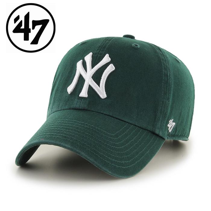 Rakuten - 47brand フォーティーセブン Yankees ‘47 CLEAN UP Dark Green メンズ レディース 野球 メジャー ヤンキース メジャーリーグ 帽子 プレゼント ニューヨーク
