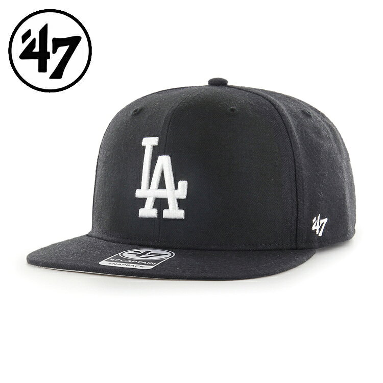 Rakuten - 47brand フォーティーセブン Dodgers Sure Shot 47 CAPTAIN Black ドジャース キャップ 帽子 メンズ レディース おしゃれ アウトドア ベースボール