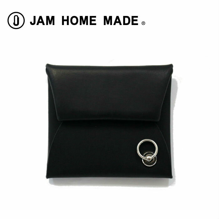 JAM HOME MADE ジャムホームメイド スリムコインケース 小銭入れ ブラック ブランド 本革