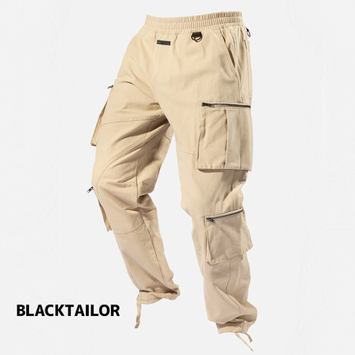 Rakuten - BLACKTAILOR ブラックテイラー N33 CARGO SAND ストリート ヒップホップ カジュアル カーゴパンツ ワイド ベージュ