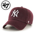 47 フォーティセブン ヤンキース キャップ cap クリーンナップ 帽子 NY Yankees CLEAN UP メジャーリーグ メンズ レディース ベースボ...