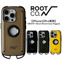 ルートコー スマホケース メンズ ROOT CO ルートコー【iPhone15Pro専用】GRAVITY Shock Resist Case Rugged.アイフォンケース スマホケース スマホカバー キャンプ BBQ アウトドア 登山