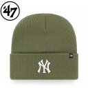 47 フォーティーセブン Yankees Haymaker 47 Cuff Knit Moss ニットキャップ ニット帽 帽子 cap ヤンキース ブランド お...