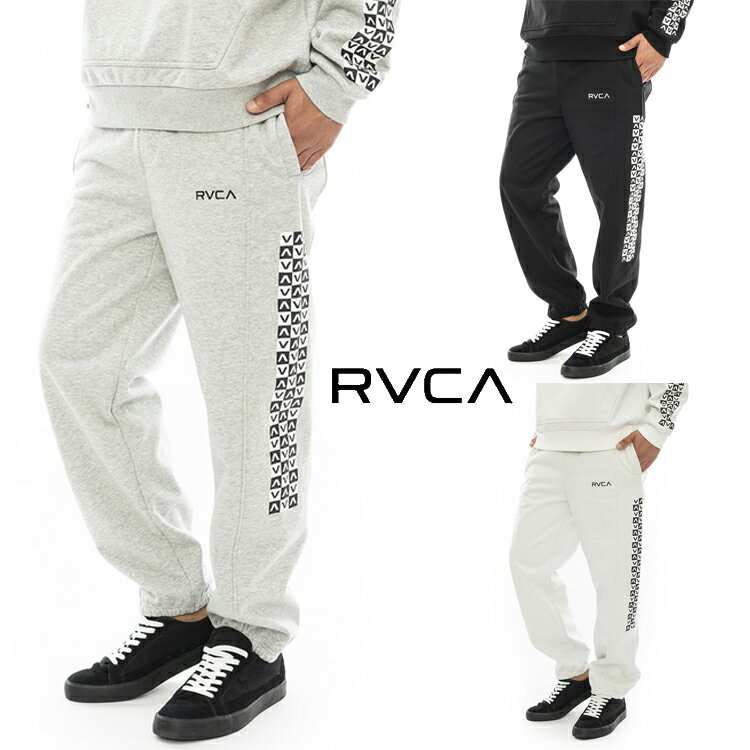 Rakuten - RVCA ルーカ CHECKER SWEAT PANTS スウェットパンツ ロングパンツ メンズ 冬 おしゃれ 防風 撥水 ブランド ホワイト グレー ブラック S M L XL